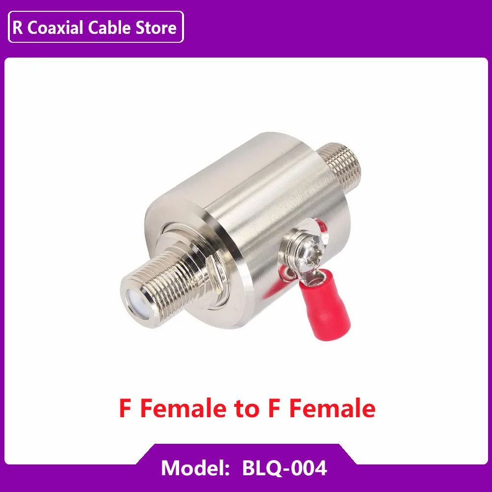 Parafulmine Coassiale 2 Pezzi Per Antenne HF/VHF/UHF – Protettore Di Sovratensioni Con Connettori UHF Femmina, Filtro LTE