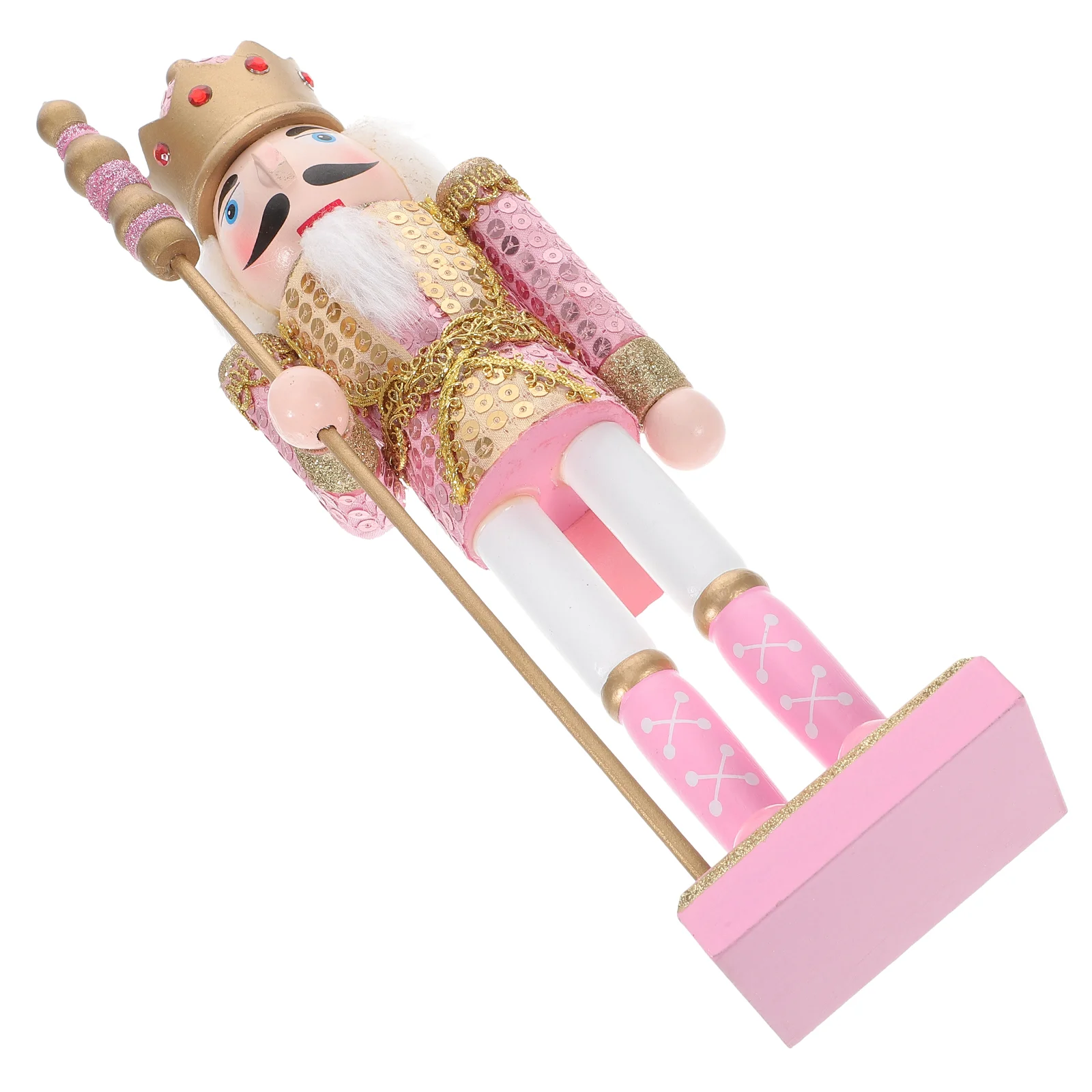 

Lantern Decor Nutcracker Soldier Unique Nutcrackers Clip Christmas Pink Wooden for Xmas Work