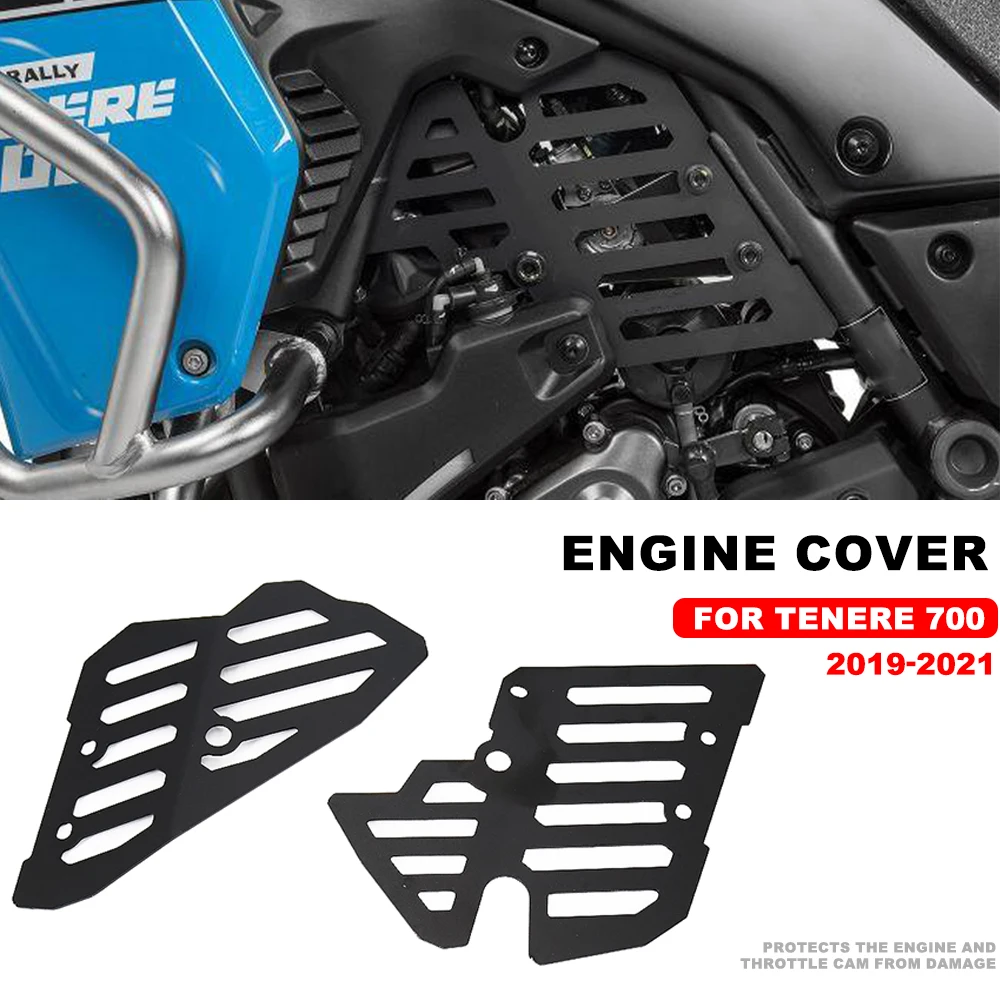

For Yamaha Tenere 700 XTZ700 XTZ690 T7 XT700Z 2019 2020 2021 Motorcycle Engine Guard Cover and Protector Cap Flap Set Tailored