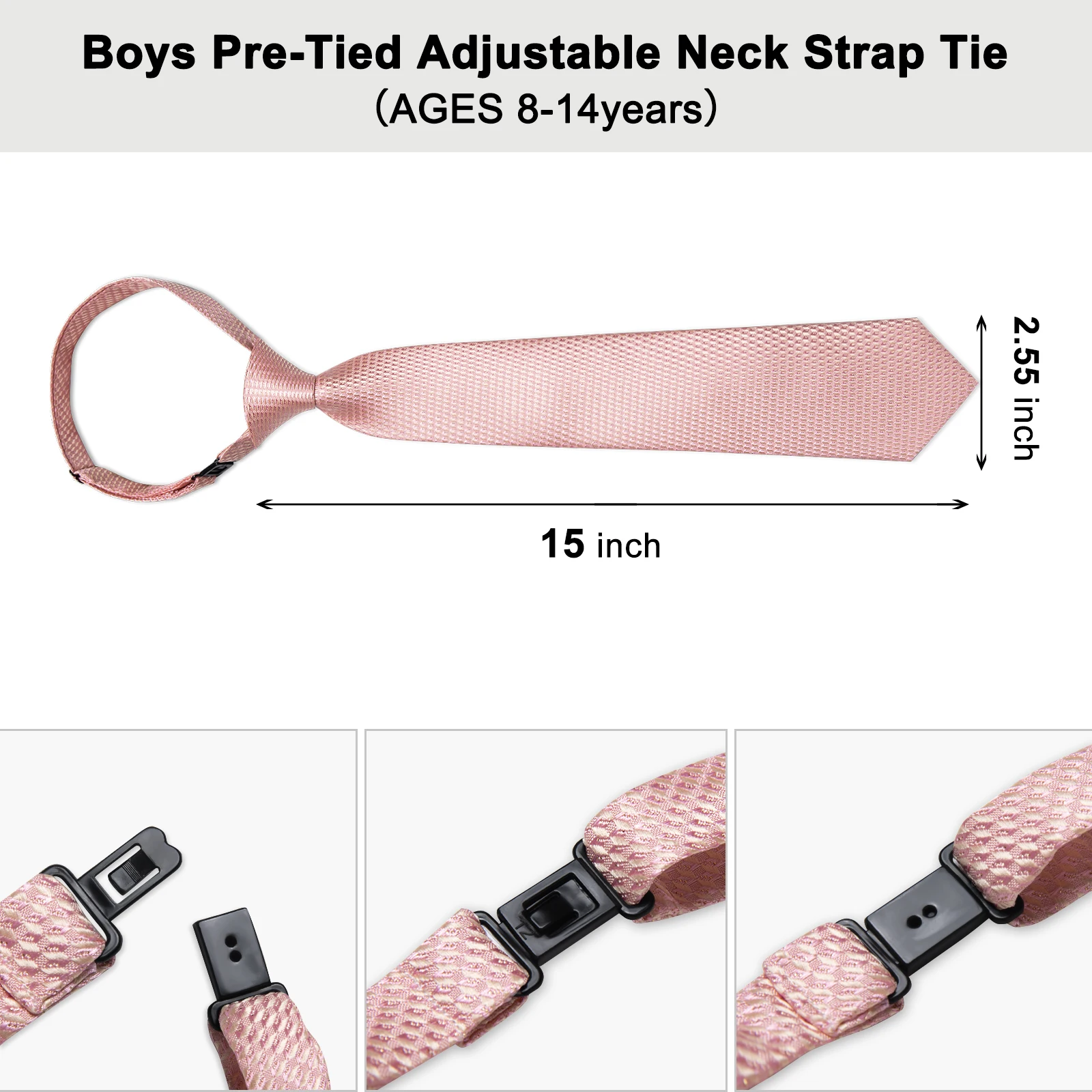 38*6cm Jungen Mädchen kinder Krawatte Kostenloser Knoten Gummiband Krawatte Studenten Kinder Bühne Leistung Kostüm Zubehör foto Krawatte – Detail 5