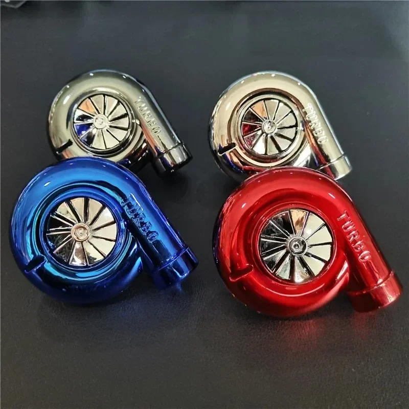 LED Mini Turbo Sound Turbocharger Keychain Spinning Turbine Key Auto Part Turbine Turbocharger Key Ring Key Holder Accessoies