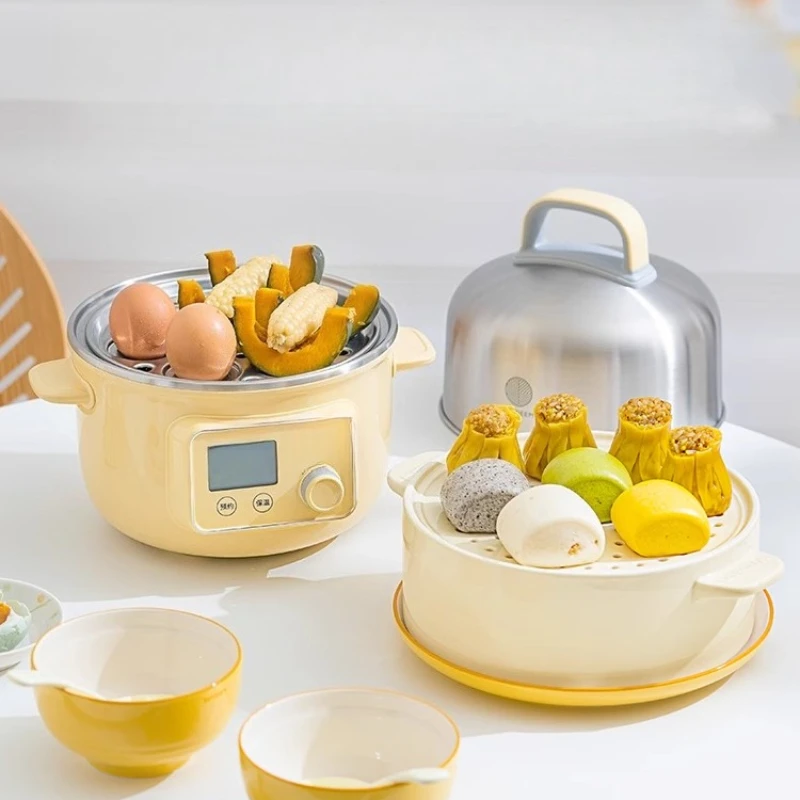 

Stainless steel inner tank electric steamer household multi-function appointment regular cooking integrated pot