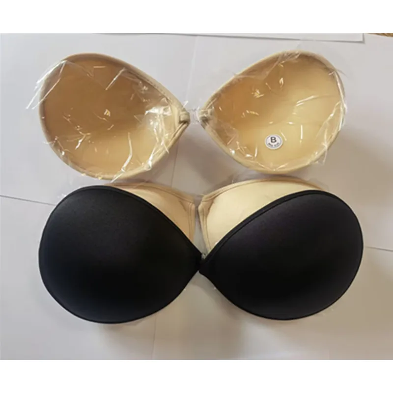 Thick Self-Adhesive Invisible Silicone Woman Push Up Bust Front Closure Gel Backless Seamless Thick Massage Cup Bra