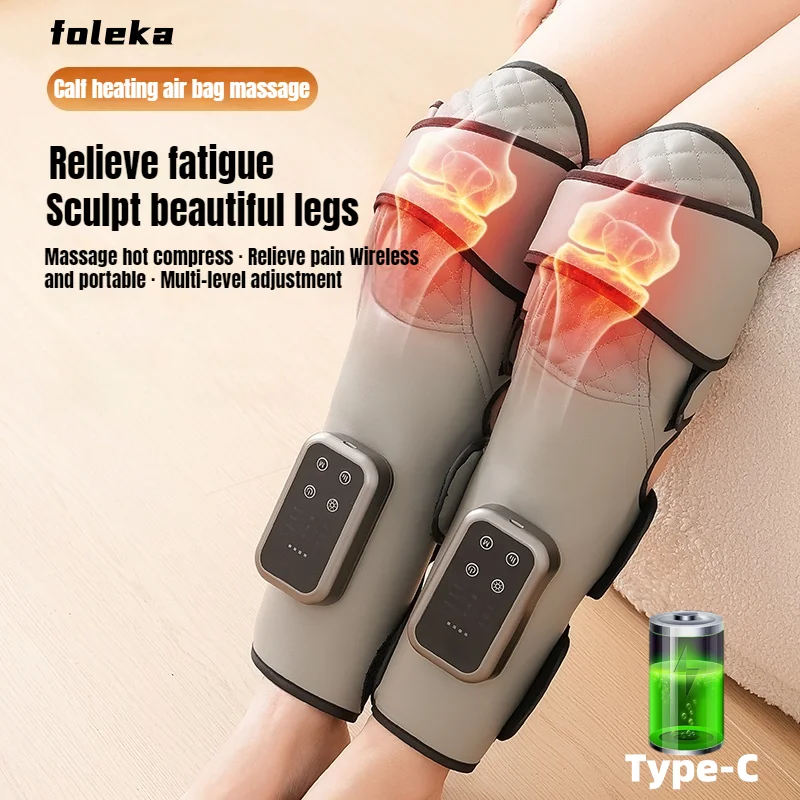 

Airbag Leg Massager Heated Knee Pad Warm 360° Wrap Air Pressure Massage