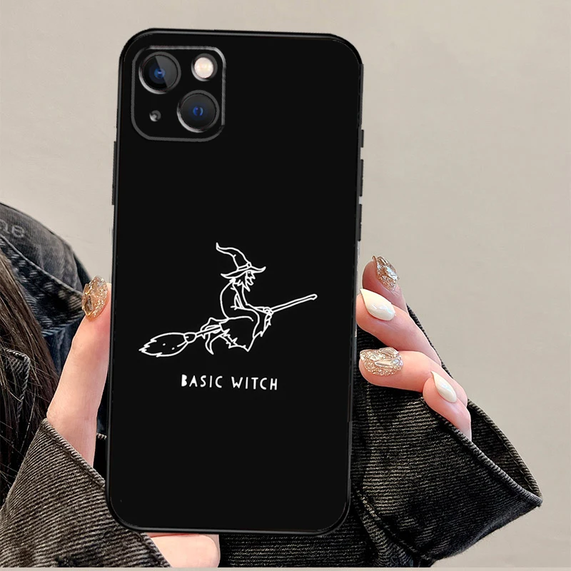 Gothic Witch Satan Case For iPhone 11 12 13 14 15 16 Pro Max XS X XR Plus 12 13 mini Phone Cover