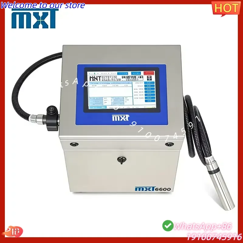 2026Hot High Speed CIJ Small Character Inkjet Printer Low Ink Consumption 60u Nozzle Anti-fading Waterproof Coding Machine
