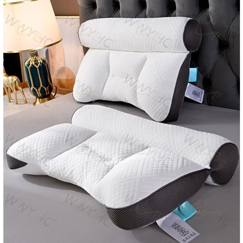 1PC Household Single Sleeping Pillow, Shaping‑Resistant Non‑Deformable Polyester Fiber Pillow Core for Neck Support