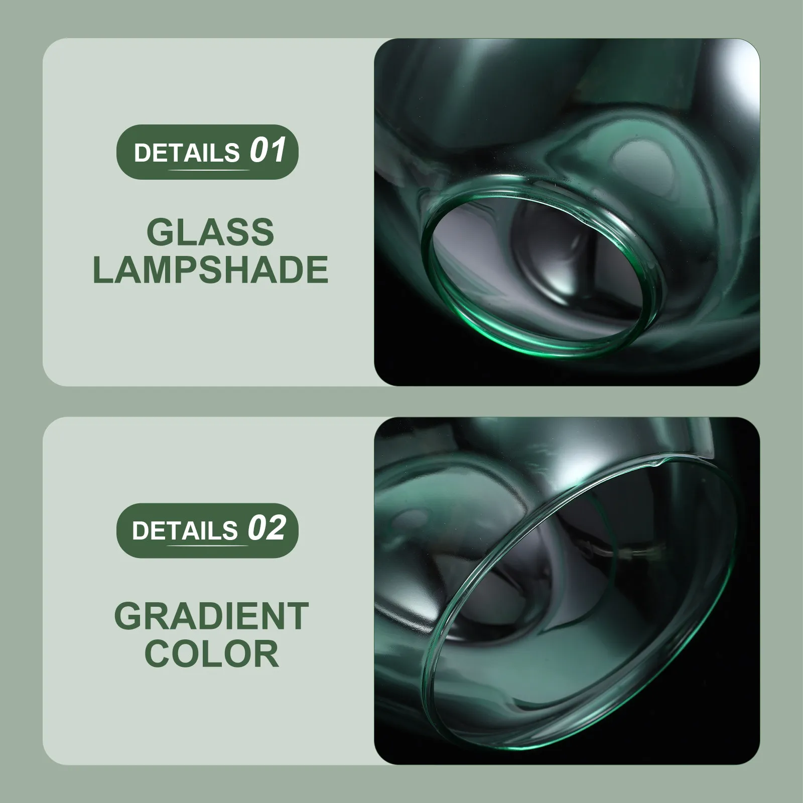 

Glass Pendant Light Lampshade White Decorative Replacement Shade for Ceiling Light Fixture Home Cafe Bar Living Room