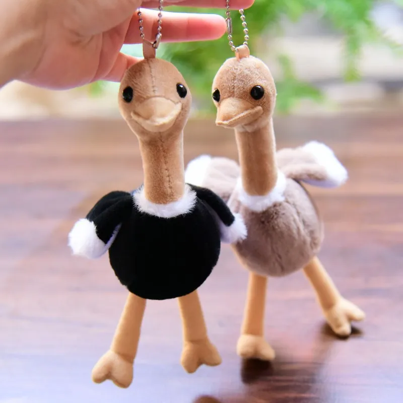 New 20cm Cartoon Cute Ostrich Plush Doll Pendant Kawaii Animals Stuffed Plush Toys Kids Couple Festivals Gift