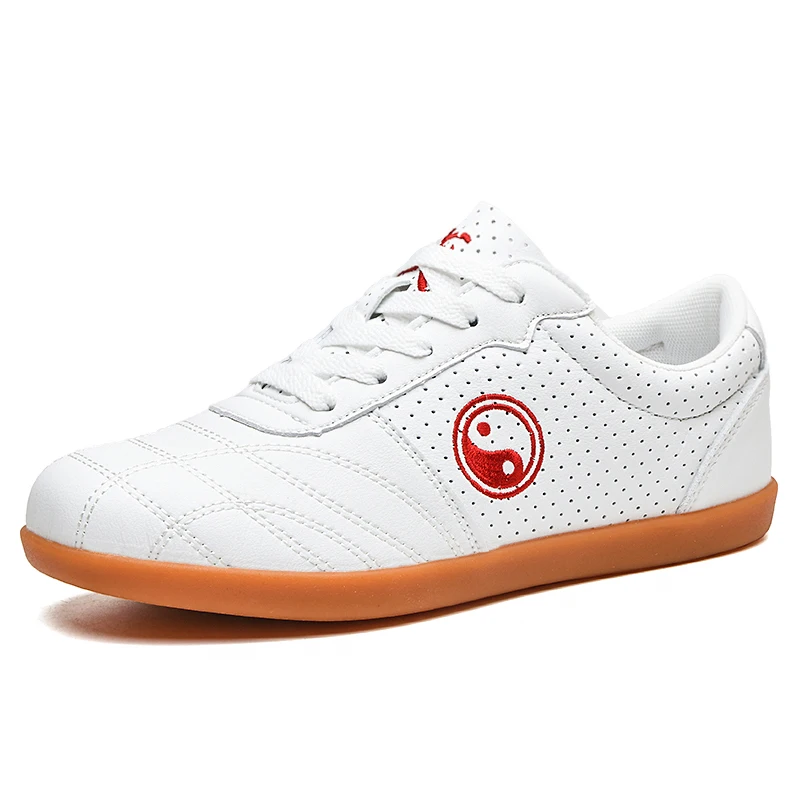 Men's Martial Arts Shoes, Soft and Durable Sports Shoes, Breathable Perforated Style, Unisex Tai Chi Shoes