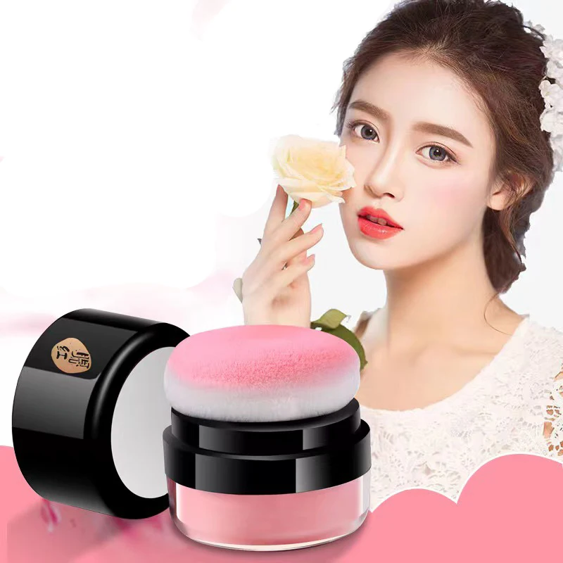 Matte Blush แต่งหน้า Palette 4สีกันน้ำ Mineral Cheek Cream สีแดง Rouge Natural Blush Powder Tint เครื่องสำอางบนใบหน้า