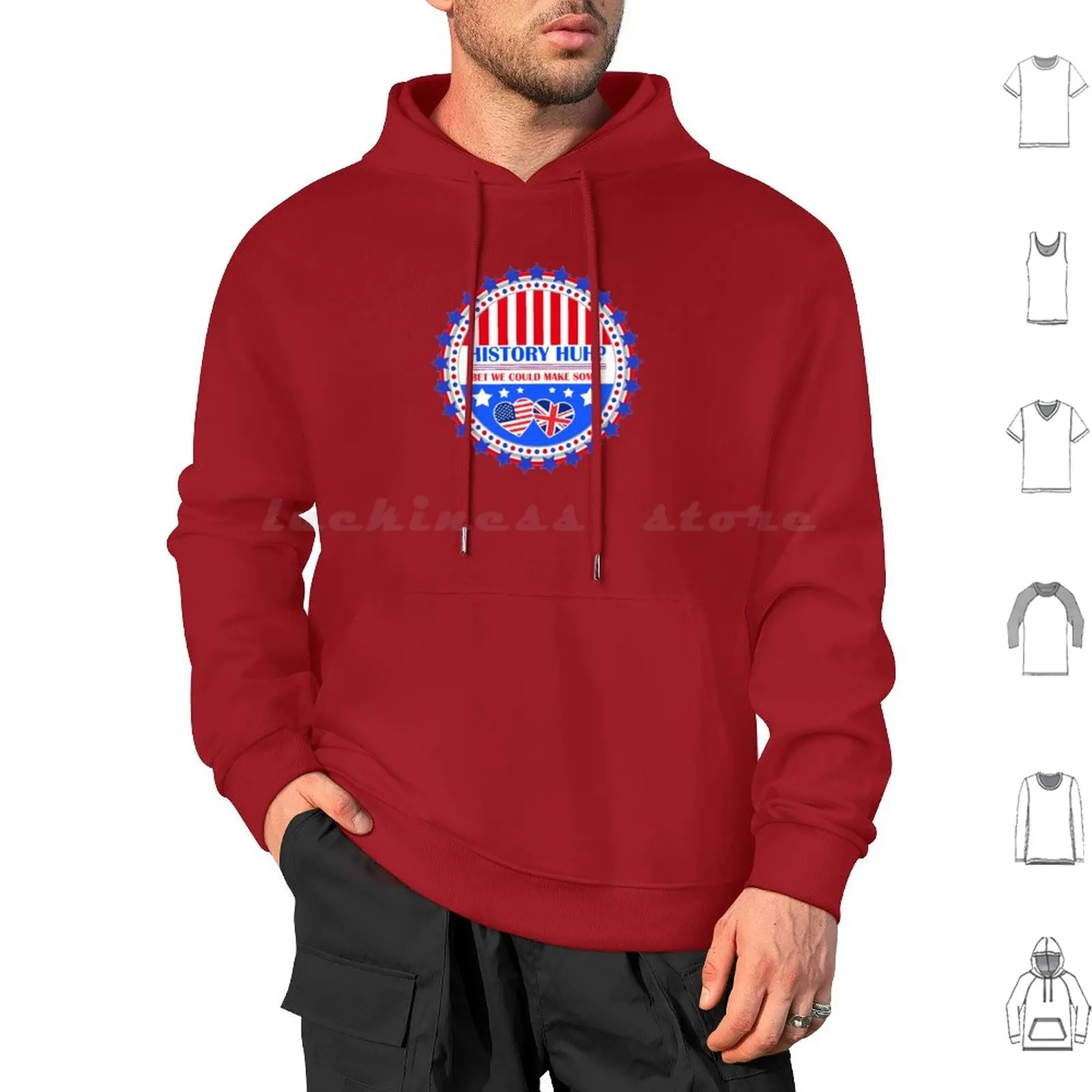 Rwrb History Huh ? Campaign Design Hoodies Long Sleeve Rwrb Red White And Royal Blue History Huh