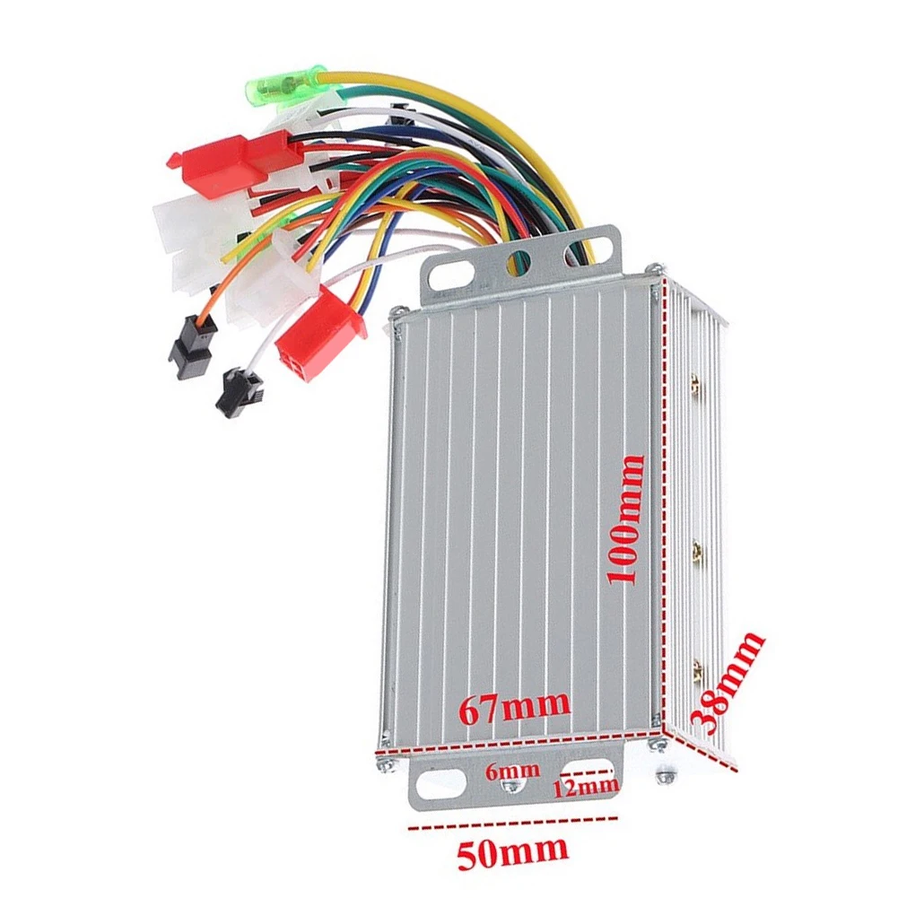 350W Brushless Motor Controller 36V 48V 17A Metal Regulator For Electric Bicycle Scooter Three Phase Drive For Reactor