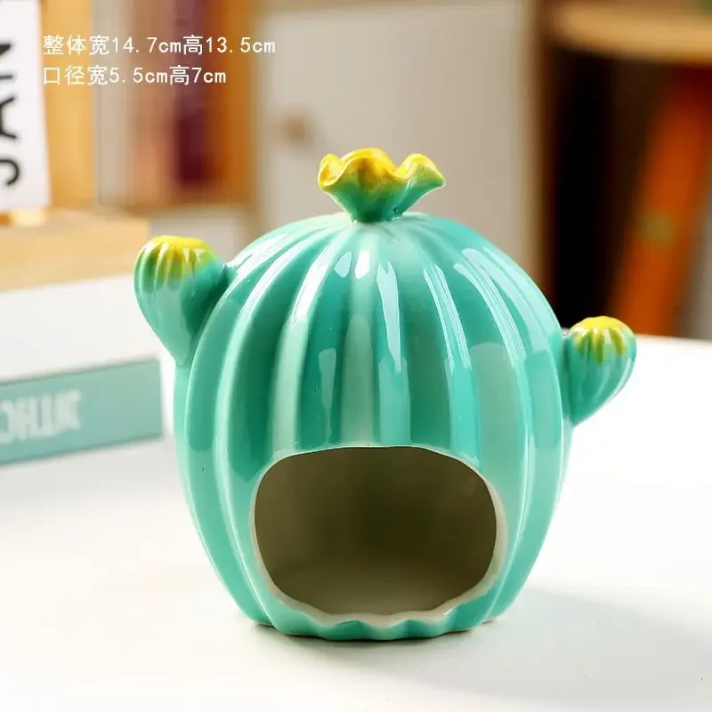 

Новое летнее прохладное керамическое гнездо для хомяка, четыре сезона, спальный домик, гнездо для домашних животных, укрытие золотого медведя, дом с прохладным льдом