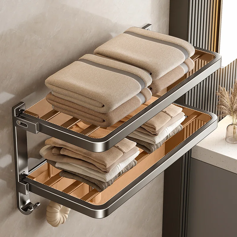 Towel rack, non-punching toilet rack, bath towel rack