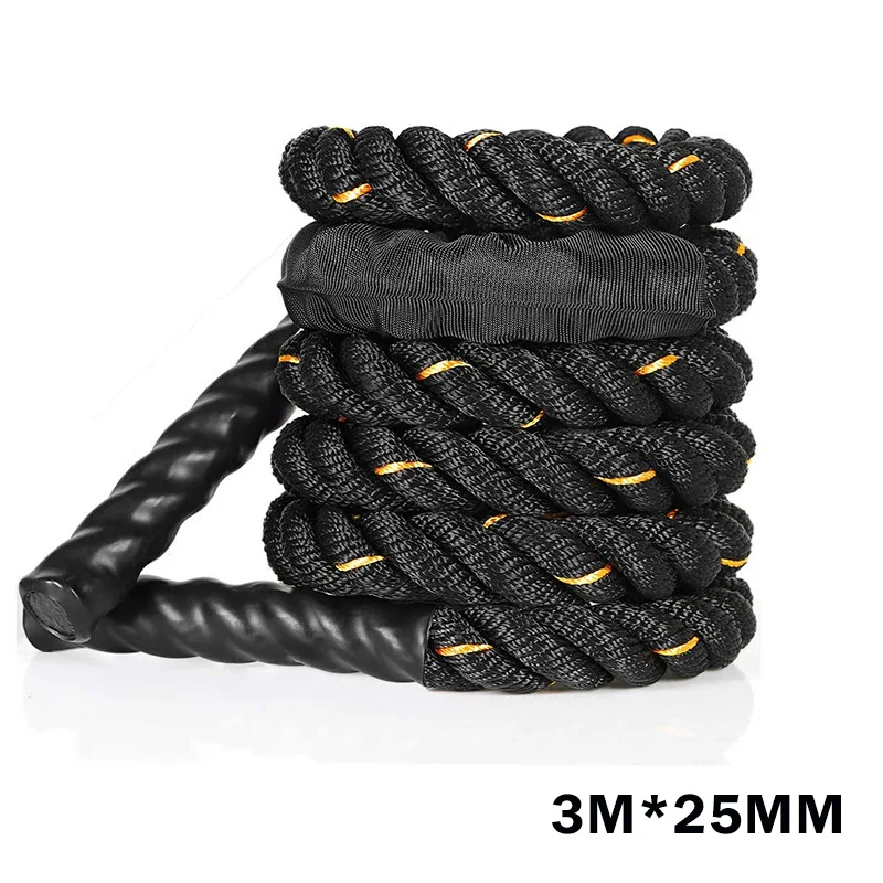 NEW 3m*25mm Heavy Jump Rope Sports Rope Skipping Weighted Battle Power Improve Strenght Training Fitness Home Gym Equipment