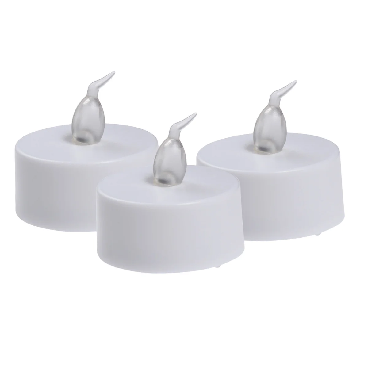 

48pcs Realistic and Bright Flameless LED Tea Lights Operated Plastic Candles for Birthday Festival Celebration (Yellow F