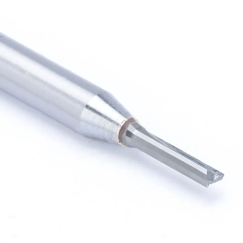Schaft fräser 2 Flöten gerade Fräser 1/2 (12,7mm) 1/4 (6,35mm) Schaft Hartmetall Schlitz schneiden Schnitzen für Holz MDF CNC Werkzeuge – Detail 10