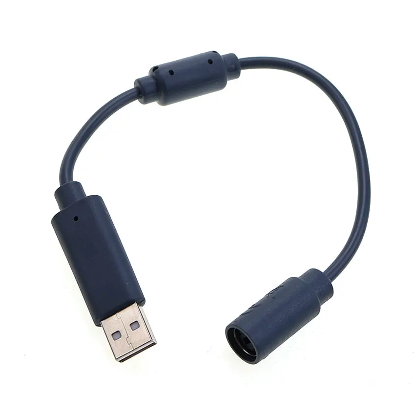 JCD For Xbox 360 Game Controller Gray Black W/ Magnetic Ring Handle Connection Conversion Line USB Breakaway Cable Adapter Cord view 5