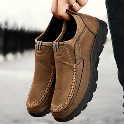 Men Casual Shoes Loafers Sneakers  New Fashion Handmade Retro Leisure Loafers Shoes Zapatos Casuales Hombres Men Shoes887