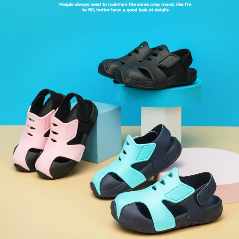 

Детские летние сандалии с толстой подошвой из ЭВА для девочек, пляжная обувь для улицы