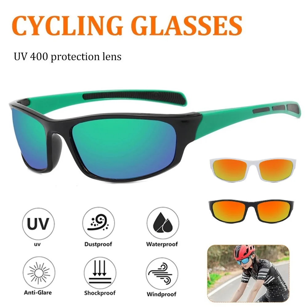 Outdoor Cycling Sunglasses Polarized Lens UV400 Protection Windproof Glasses Goggles Sports Eyewear For Men Women