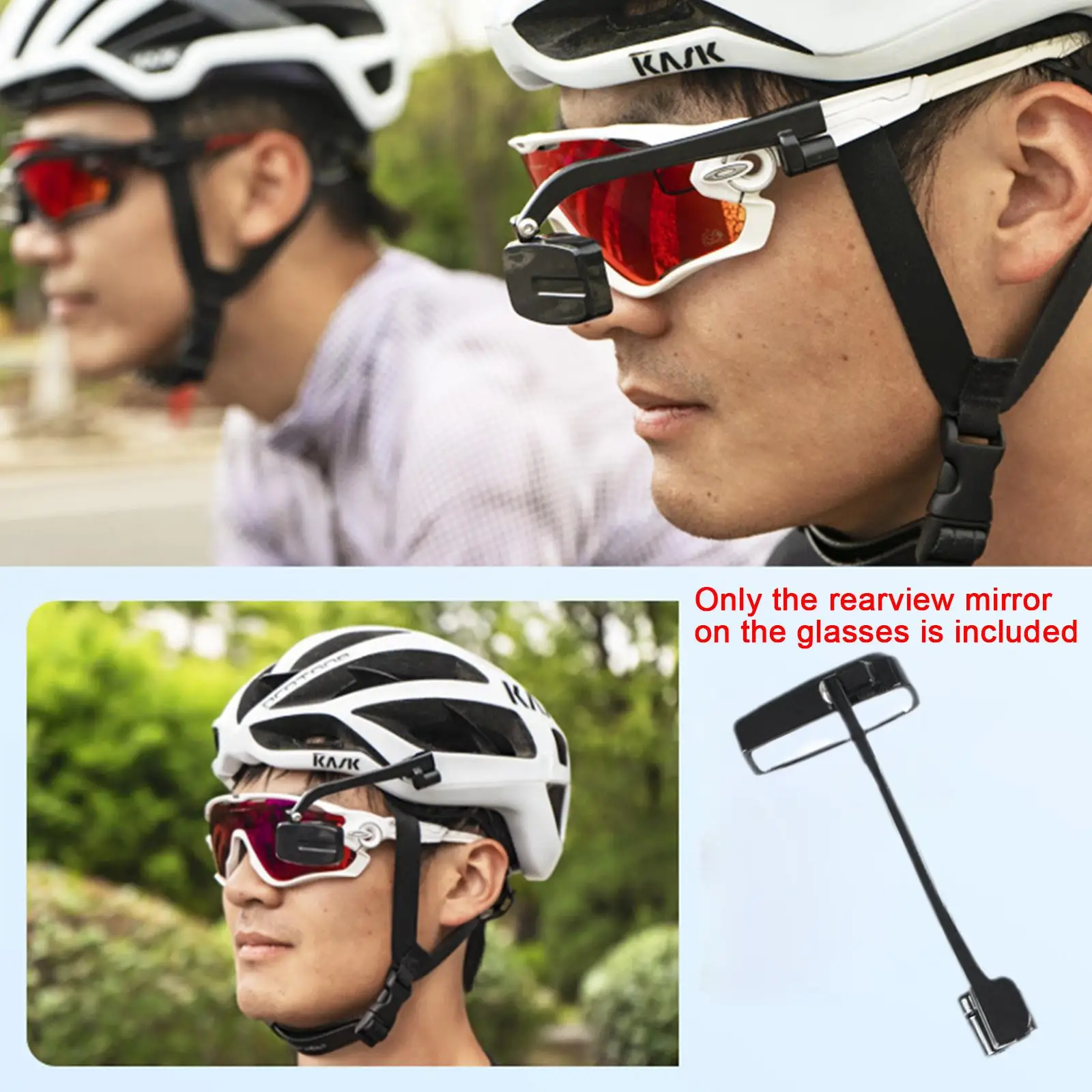 Gafas de ciclismo para bicicleta, espejo retrovisor 360, ajuste retrovisor, equipo de montaje