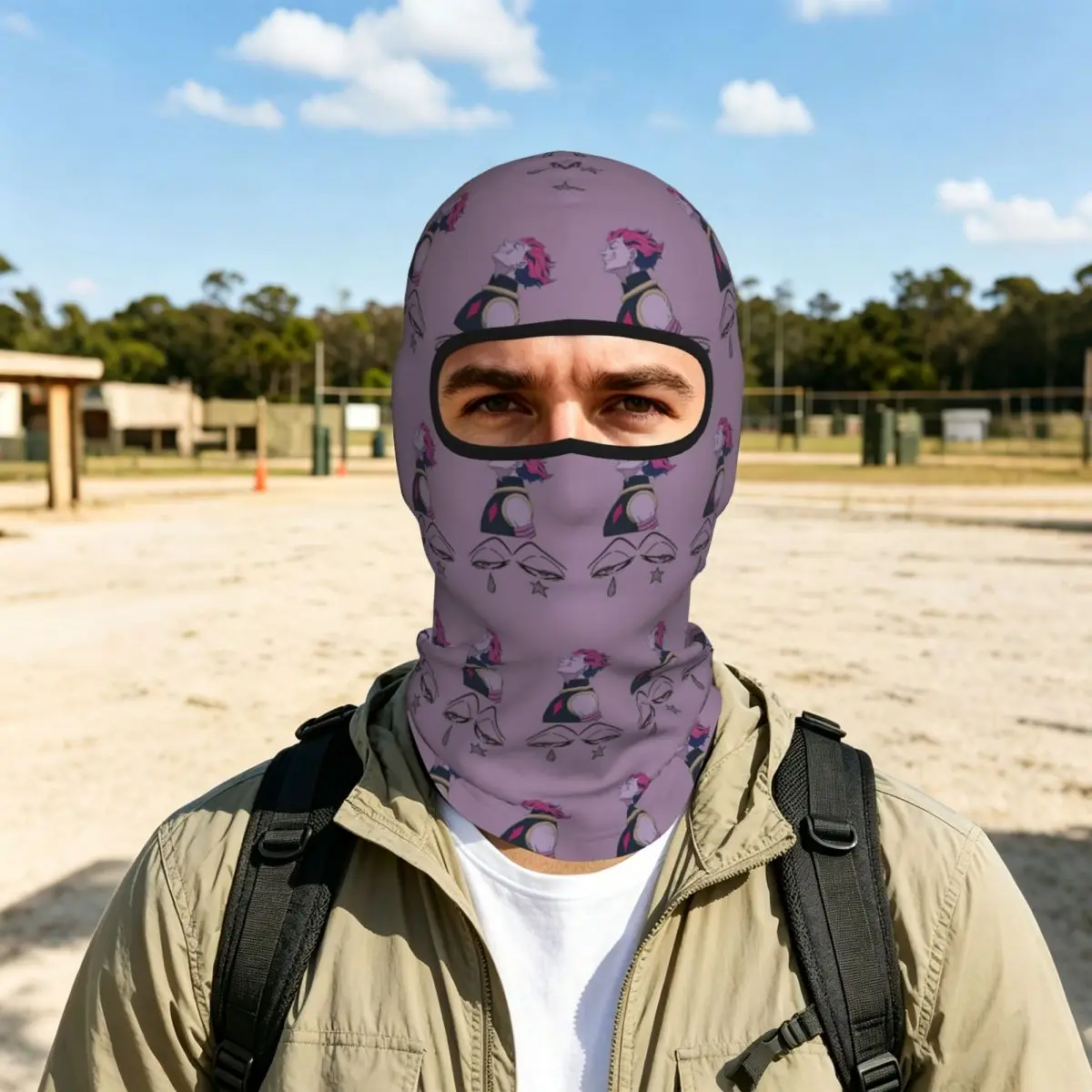 Hisoka Anime Hunter X Hunter Phantom Troupe Chrollo Balaclava Full Face Mask Sun Protection Neck Gaiter For Motorcycle Outdoor