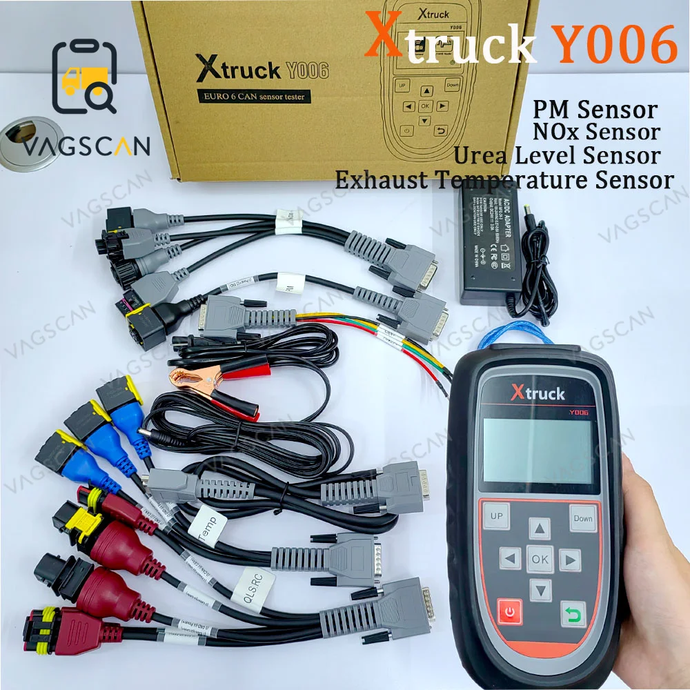 

For EURO 6 CAN J1939 sensor tester TruckXtruck Y006 Nitrogen Detector Test NOx PM Urea Level Exhaust Temperature Sensor