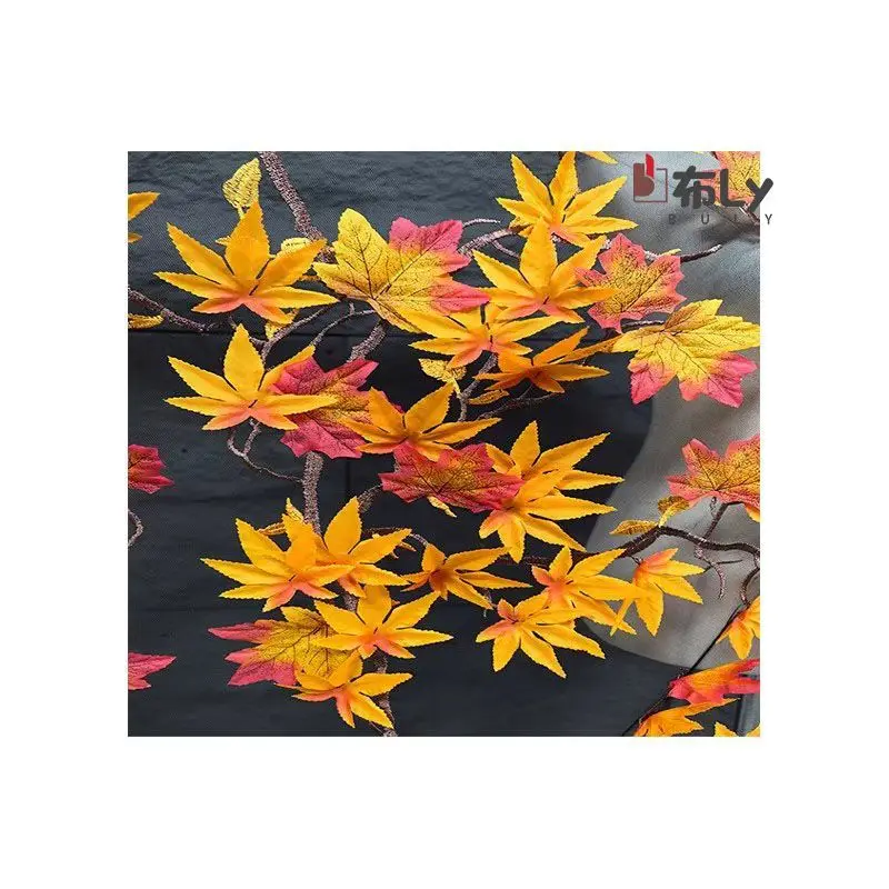 yellow-maple-leaf-tulle-autumn-leaf-mesh-fabric-for-diy-crafts-garment-decoration-fashion-design