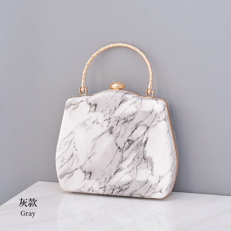 Stylish Stone Grain Woman Evening Handbags Light Green Small Wedding Hand Bag Elegant Night Party Bags Orange Purse for Womans