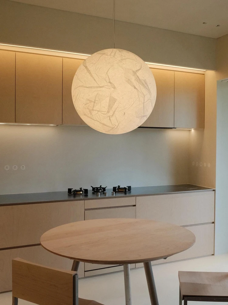 

Italian restaurant moon chandelier designer bedroom ins Internet celebrity creative study light living room duplex