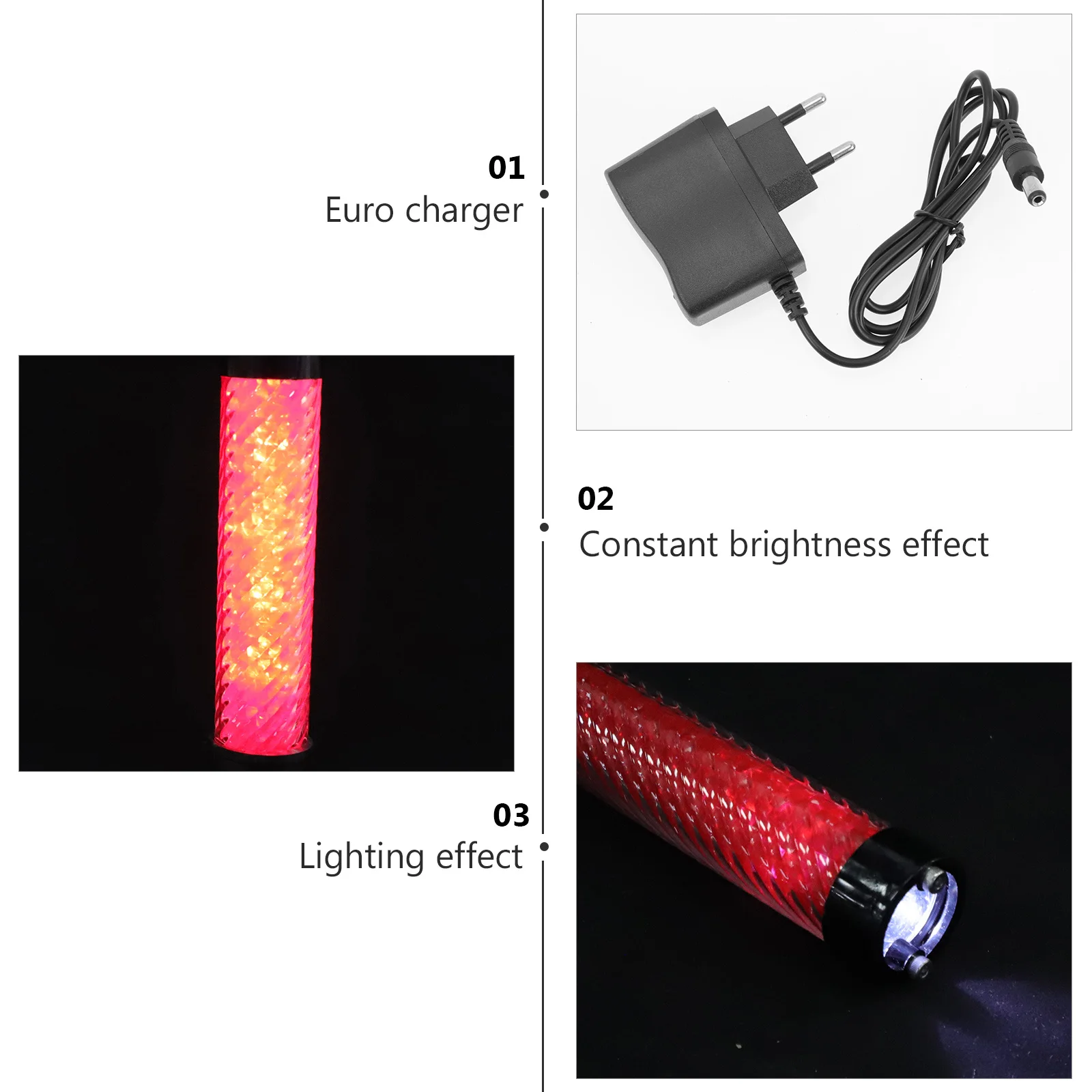 

LED Traffic Safety Wand Bright Flashing Glow Stick Signal Light for Emergency Parking Control Traffic Wand LED