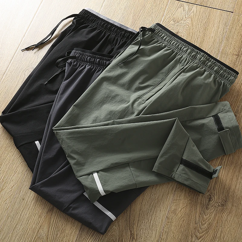 

Men's Sporty Casual Pants Four-Way Stretch Quick Dry Tagless Comfortable Breathable Long Trousers Youth Fashion Straight Leg