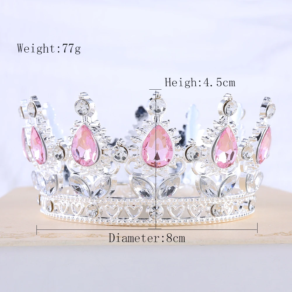 Luxury Bridal Crown Colorful Crystal Princess Tiara Elegant Noble Wedding Jewelry Hair Accessories Women Headpiece