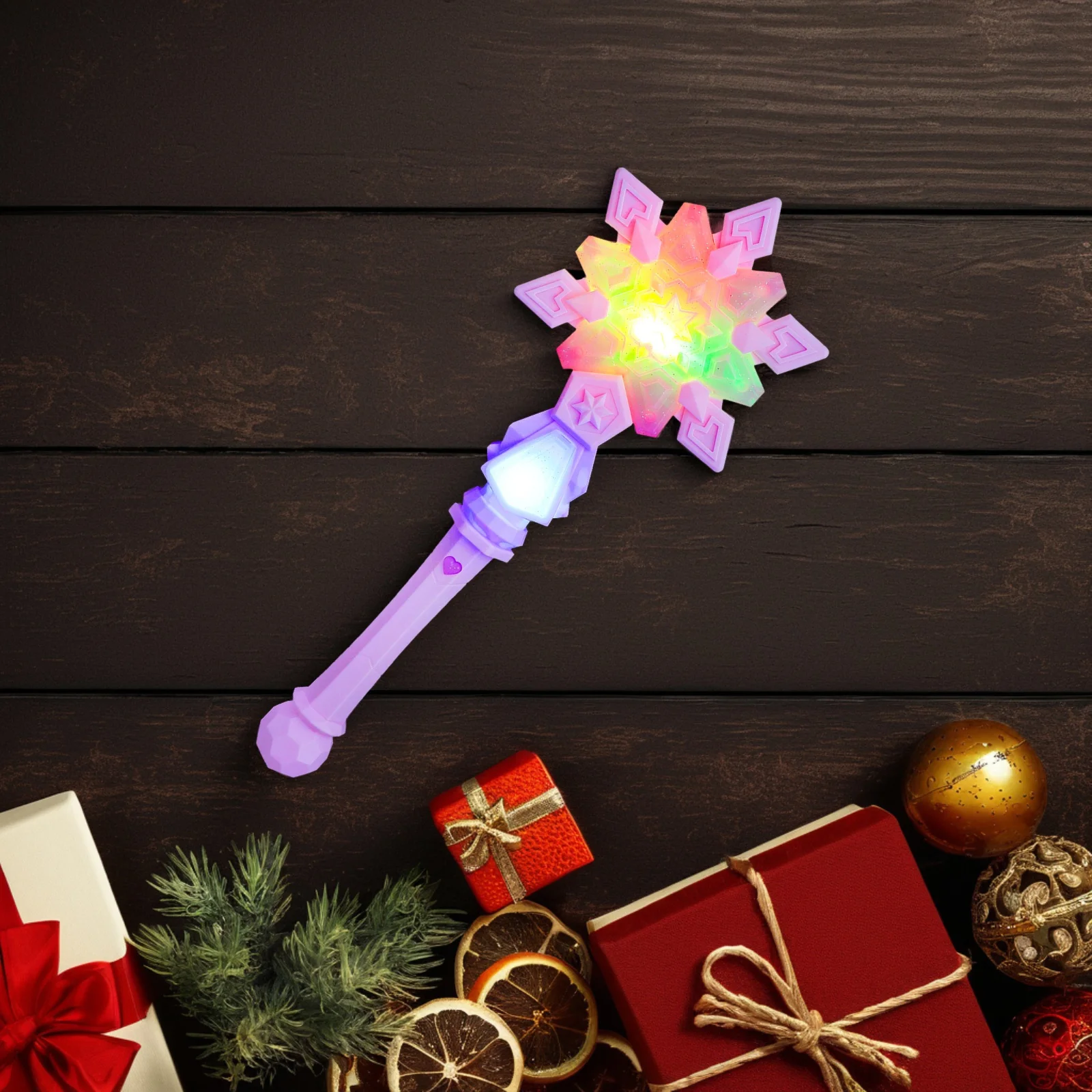 

Light Up Snowflake Wand LED Fairy Stick Party Favor Dress Up Accessory for Girls Birthday Celebrations Costume Parties Christmas