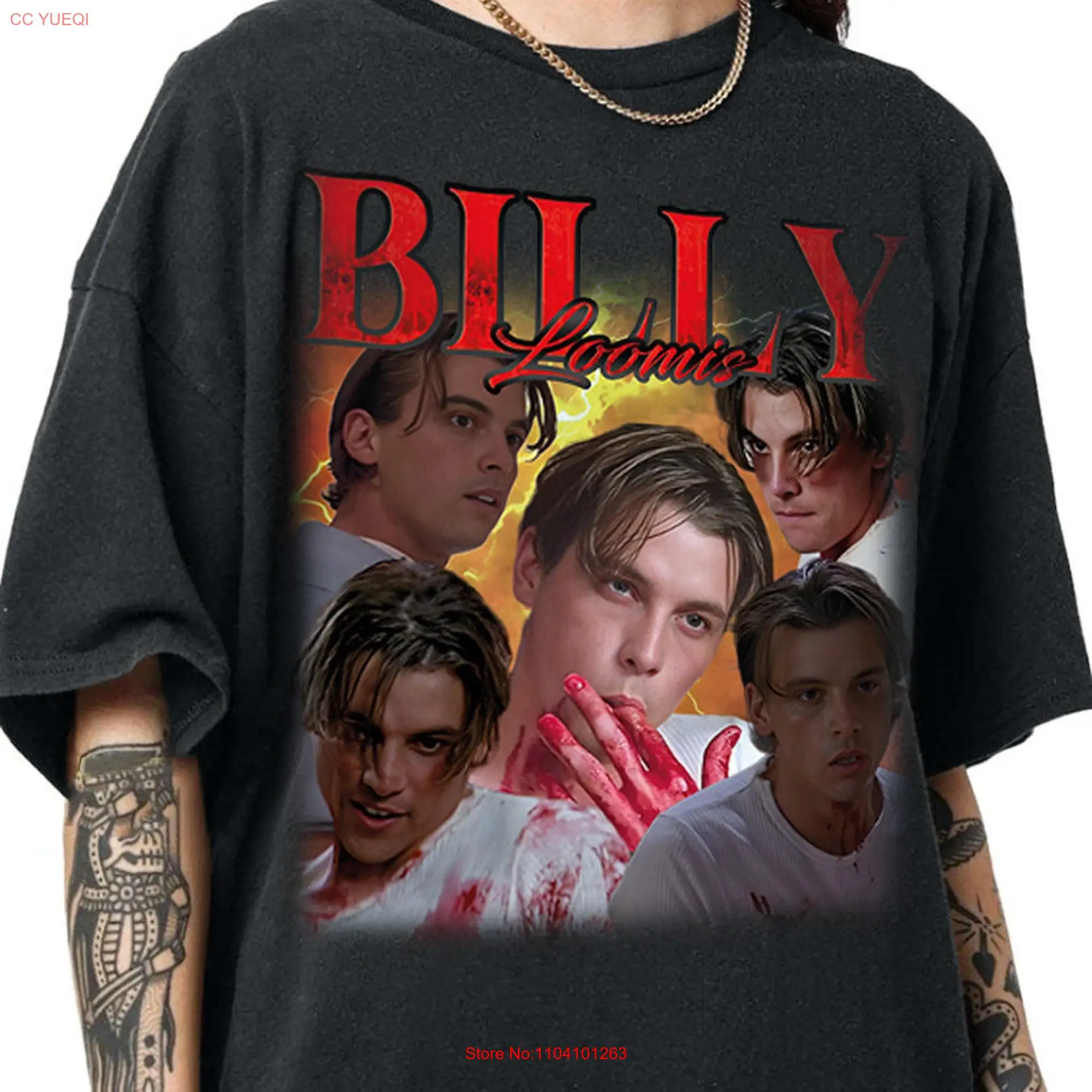 Scream Vintage Halloween T Shirt Billy Loomis Horror Movie Spooky Season Party 2024 long or short sleeves