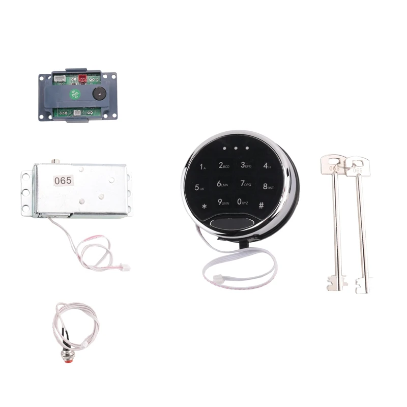 

Safe Lock Replacement Kit Set Touch Pad/Keypad With Solenoid Lock 2 Override Keys