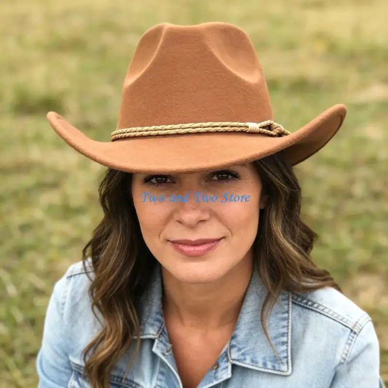 

HX6F Elegant Western Styles Hat For Adults Costume Hat Great For Any Occasion