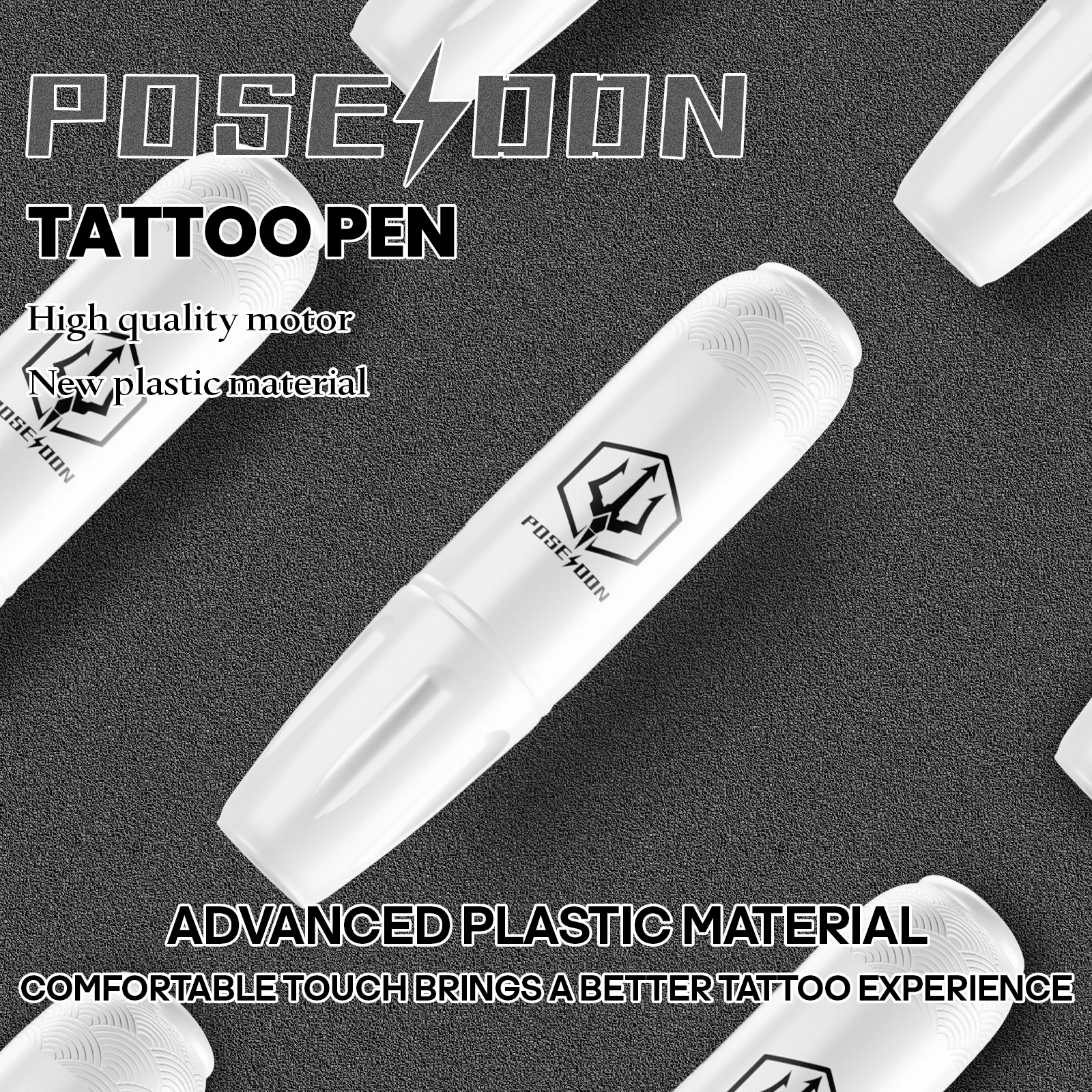 Tattoo Kit LASTJUDG White Cool Tattoo Pen Kit For Permanent Makeup Tattoo Machine Kit High Power Tattoo Power Supply Tattoo Gun