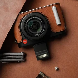 Mr.Stone for Leica Dlux8 Camera case Protective Case Camera Bodysuit Camera Handmade Leica D-lux8 with palm Genuine Leathe
