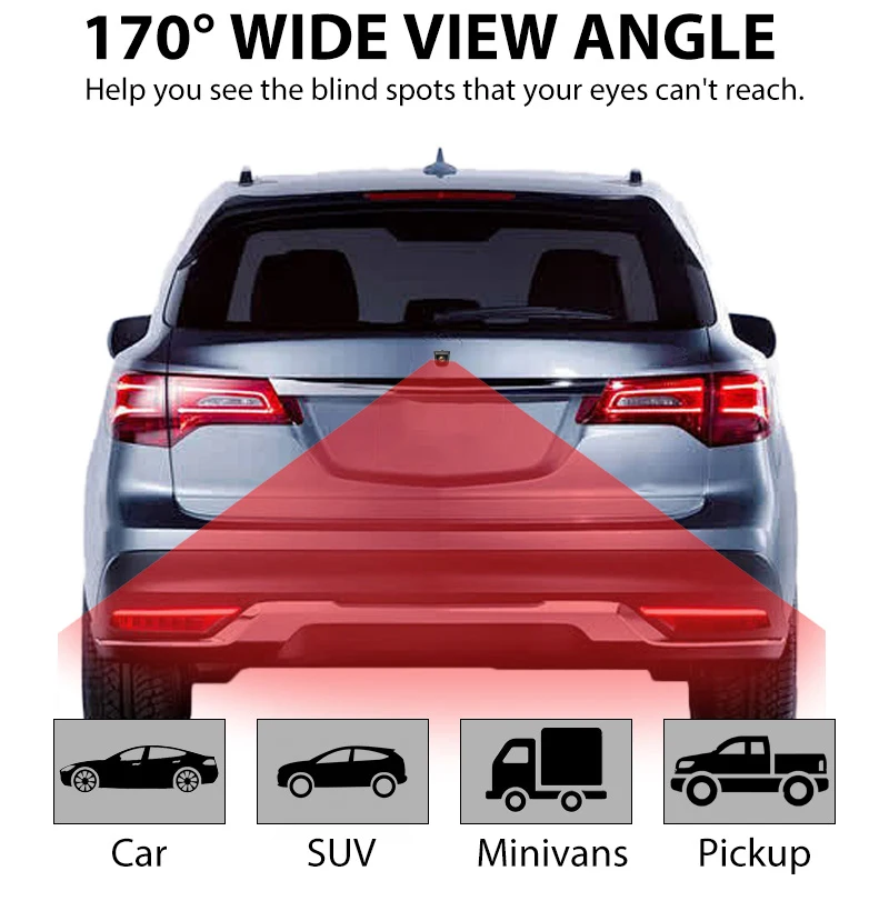 1/2/5/10 Stück AHD 1080P 720P CVBS Auto-Rückfahrkamera 170° ° Weitwinkel-Kamera für automatisches Einparken mit dynamischer Trajektorie und HD-Nachtsicht – Detail 18