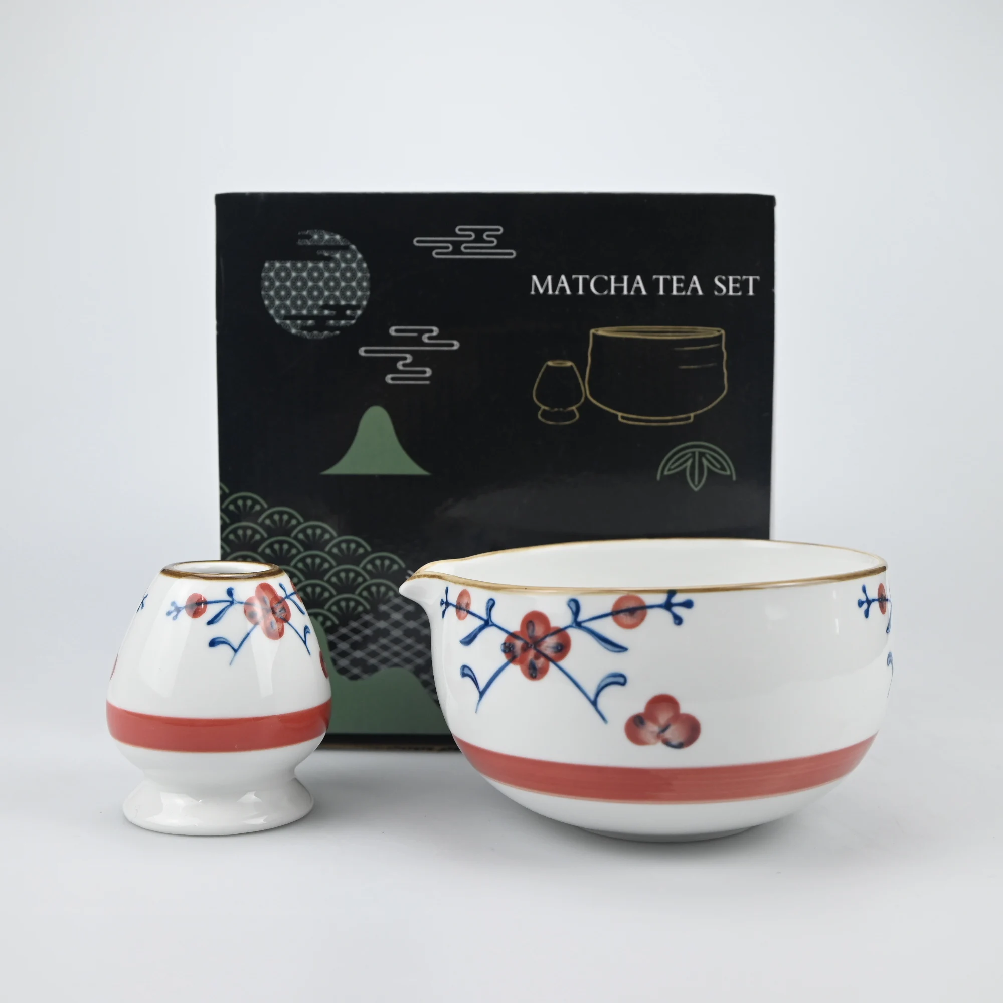 

2PCS/Set Japanese-style Matcha Bowl Set, Sieve Mesh, Perfect Gift For Ceremony, Traditional Decoration