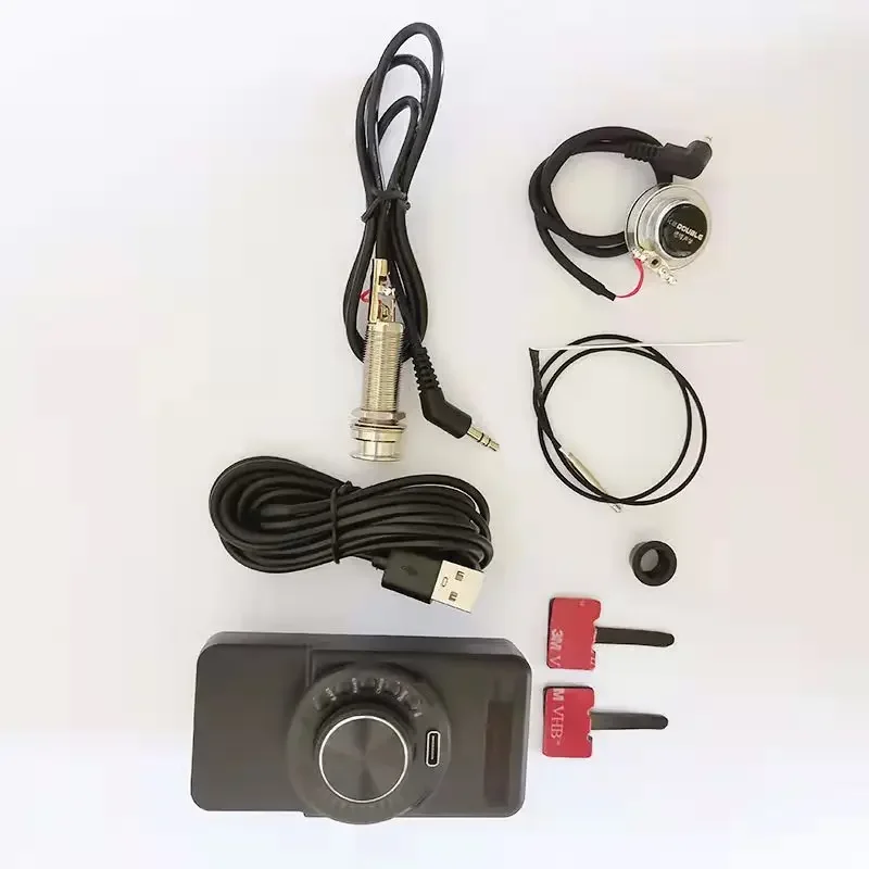 DOUBLE OS1 Coaxial Vibration Pickup Folk Classical Guitar Reverb Chorus Delay Drum Machine Accompaniment