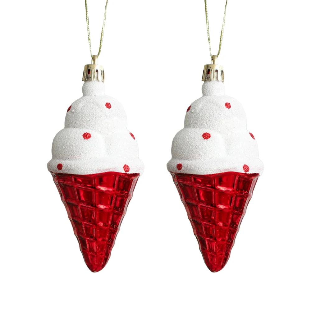 2PCS Christmas Tree Candy Cane ตกแต่งหัตถกรรมจี้ Holiday Party Supplies ตกแต่งต้นคริสต์มาส