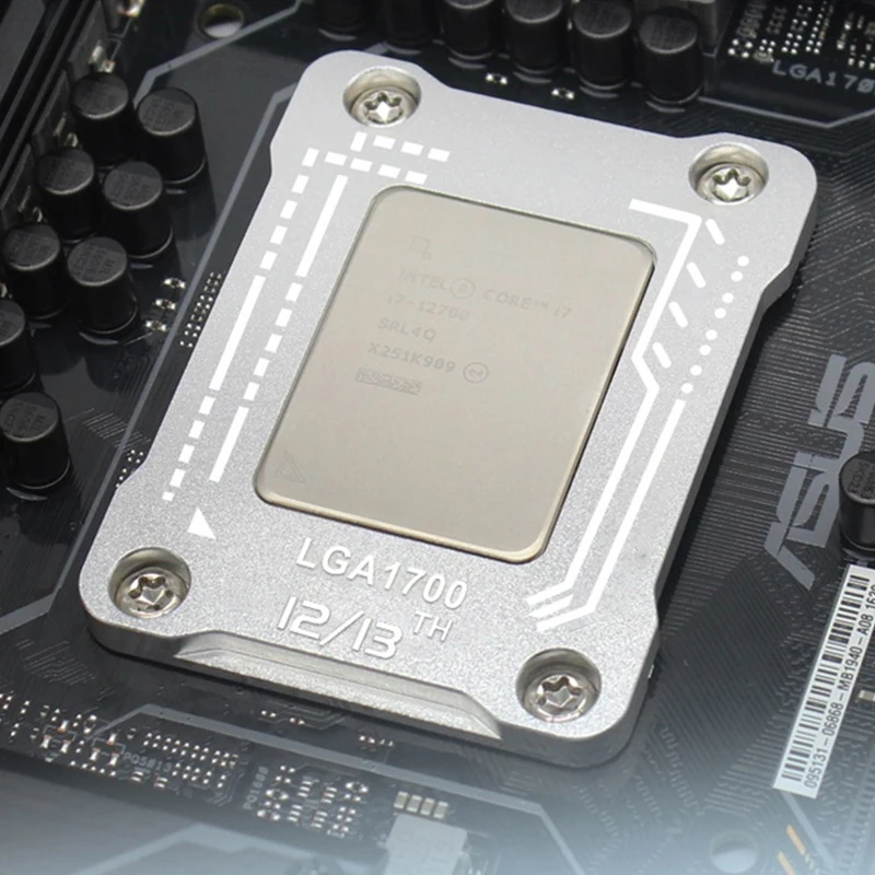 Gniazdo CPU rama ze stopu aluminium LGA1700 Ramy kontaktowe zestaw LGA 1700 wytrzymałe ramy kontaktowe CPU wspornik korekcyjny do gięcia