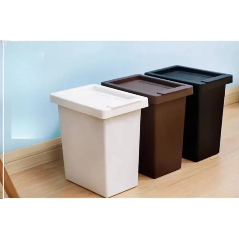 

Modern Small Garbage Bin Kitchen Sorting Plastic Black Waste Bin Bathroom Aesthetic Party Design Lixeira Household Cleaning Gift