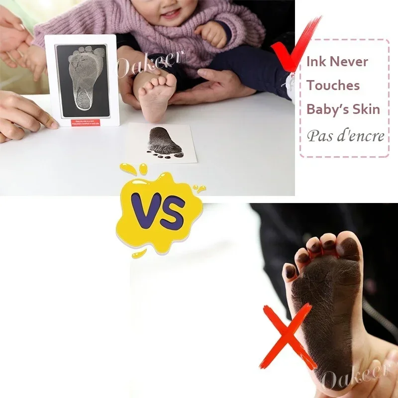 2er-Set Haustier-Pfotenabdruck- und Handabdruckkissen, ungiftiges Druckkissen für Haustierpfotenabdrücke, Baby-Hand- und Fußabdruckkissen, Pfotenabdruck-Duschgeschenk – Detail 20