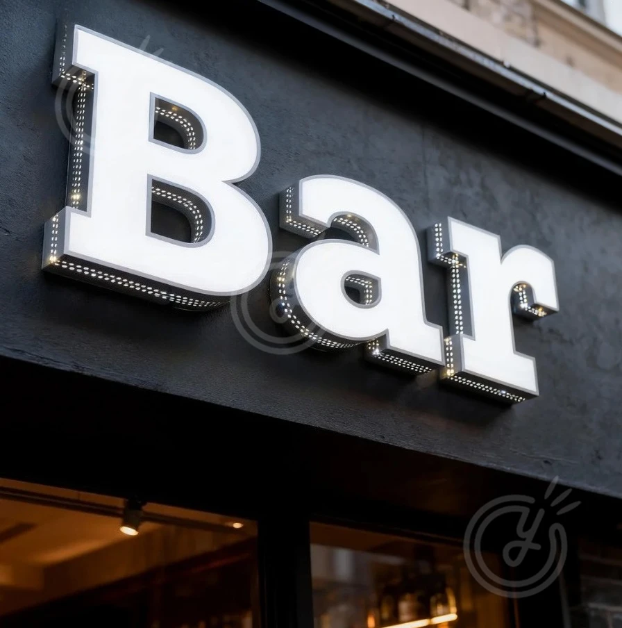 شعار Led رسائل مضيئة كبيرة علامات معدنية ضوء إلكتروني تسجيل مخصص الأعمال الإعلان النيون العلامة التجارية الزخرفية مضيئة 3D