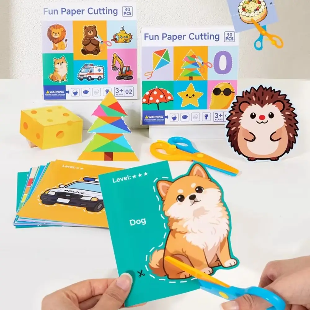 livro-de-recortes-de-papel-diy-com-design-de-desenho-animado-conjunto-de-30-pecas-para-habilidades-motoras-finas-artesanato-scrapbooking-papel-colorido-arte-em-papel-artesanal-e-aprendizagem
